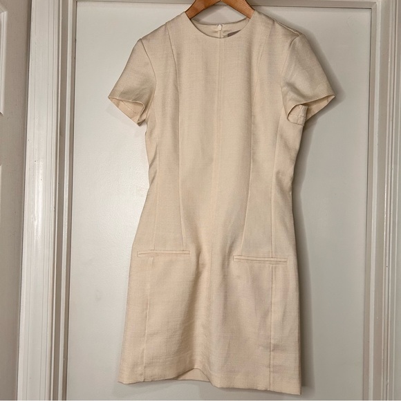 H&M Cream Mini Dress with Short Sleeves - Size XS - Picture 2 of 10